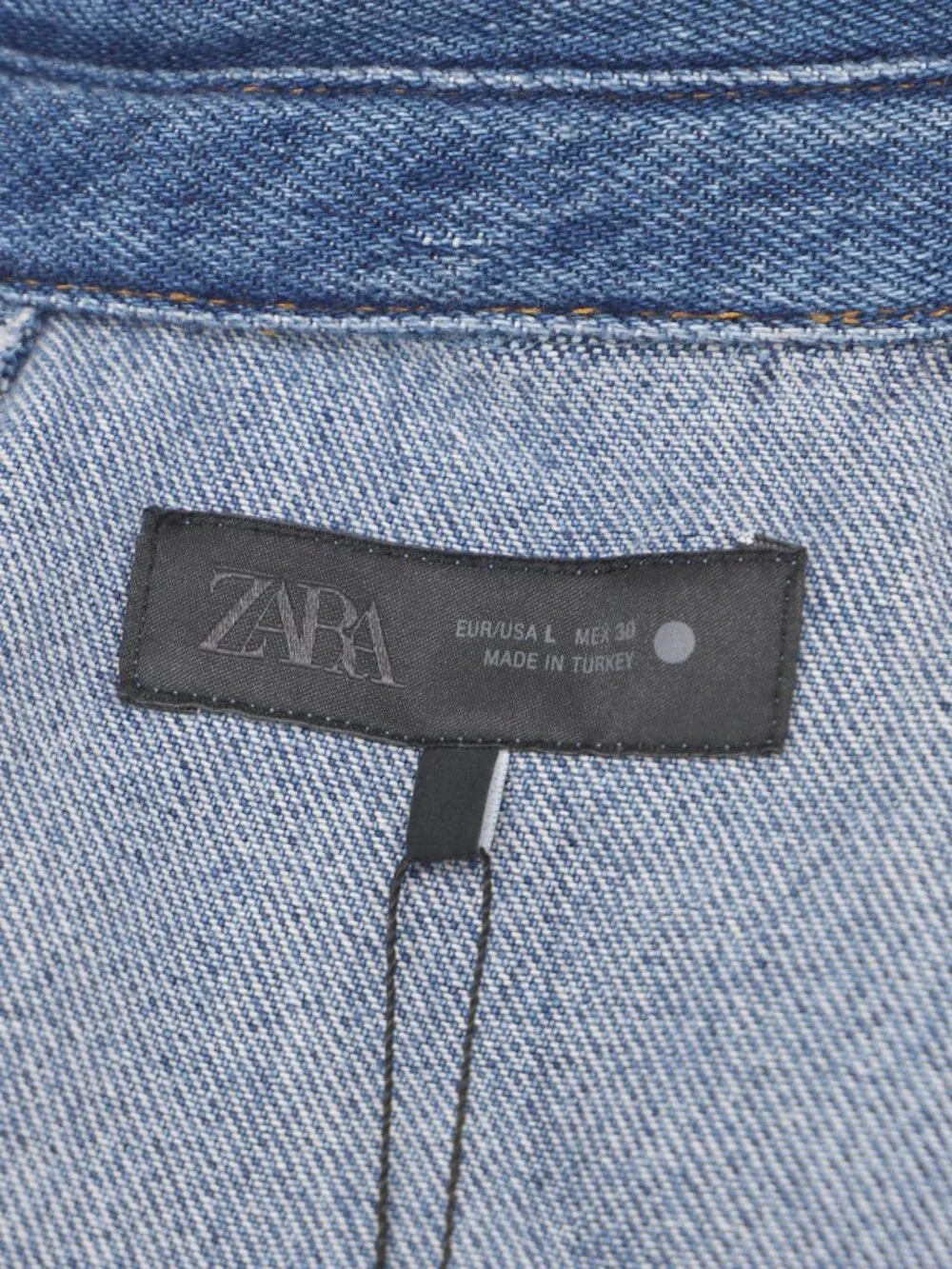 NWT ZARA Women's Denim Shirt Jacket Shacket Size L
